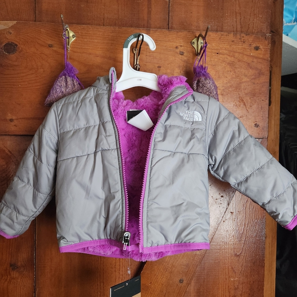 The North Face reversible baby jacket